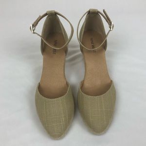 Nine West Taupe Espadrille “Chikflic” Wedges